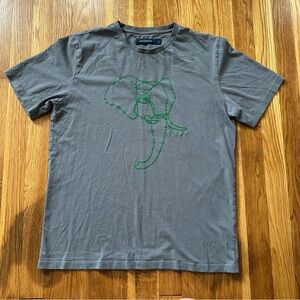 Jim Thompson Unisex Gray Size L Elephant Graphic T-Shirt Thai Cotton Crew Neck